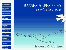 Tablet Screenshot of basses-alpes39-45.fr